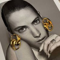 Capri Swirl Earrings - Gold