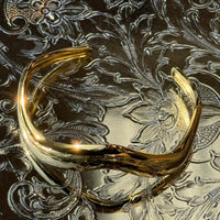 Roma Squiggle Cuff - Gold