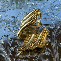 Noir Winged Earrings - Gold