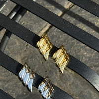 Noir Winged Earrings - Gold