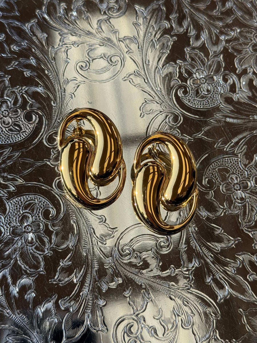 Capri Swirl Earrings - Gold