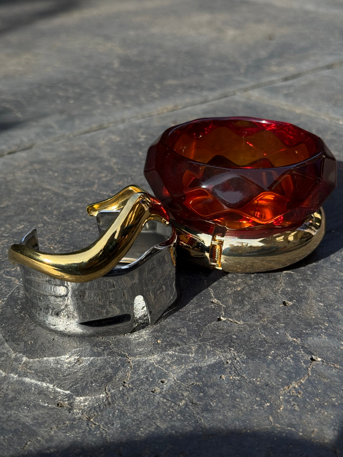 Roma Squiggle Cuff - Gold