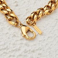 AXEL CURB NECKLACE | GOLD | 45CM