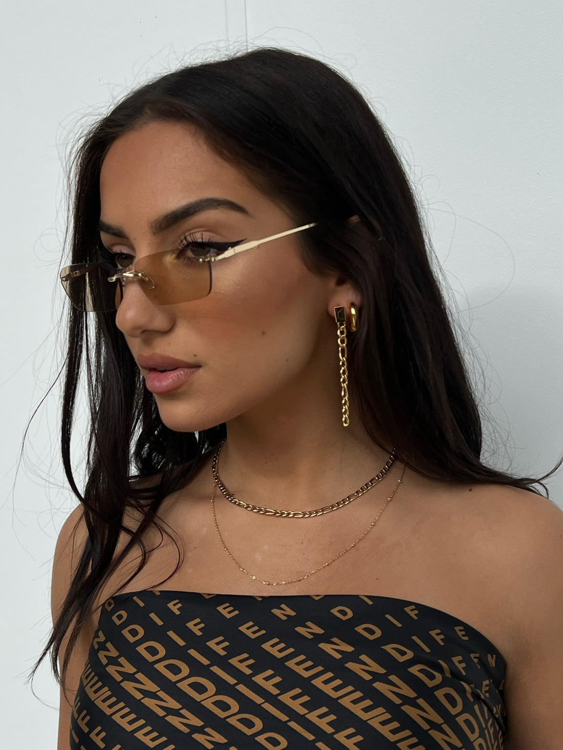 RENELL FIGARO DROP EARRINGS | GOLD