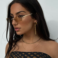 RENELL FIGARO DROP EARRINGS | GOLD