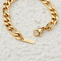 MAXI FIGARO DROP BRACELET | GOLD