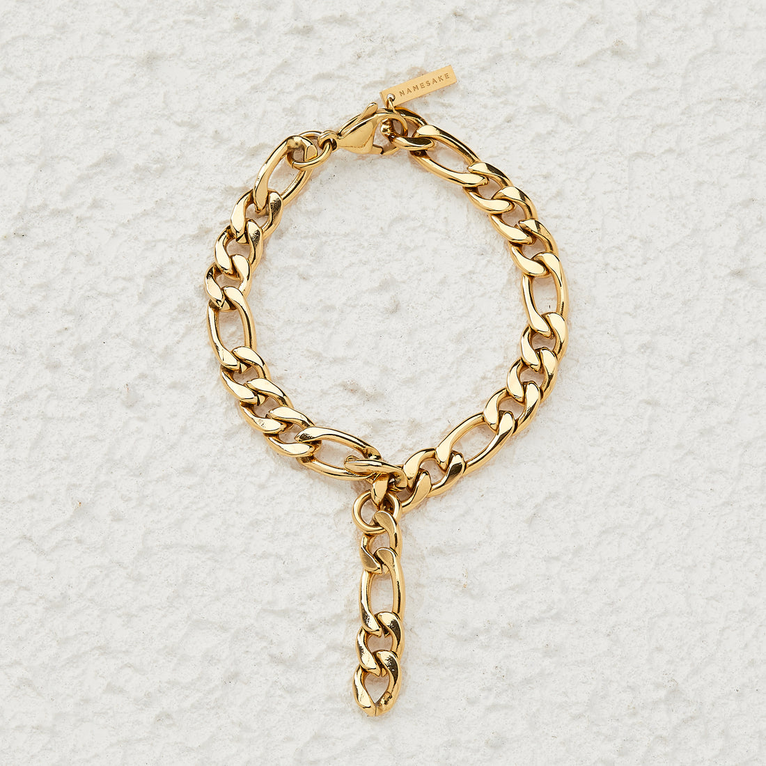 MAXI FIGARO DROP BRACELET | GOLD