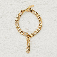 MAXI FIGARO DROP BRACELET | GOLD