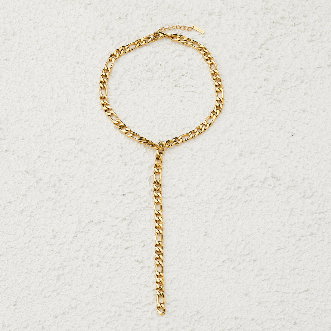 MAXI FIGARO DROP NECKLACE | GOLD | 35CM + 15CM DROP