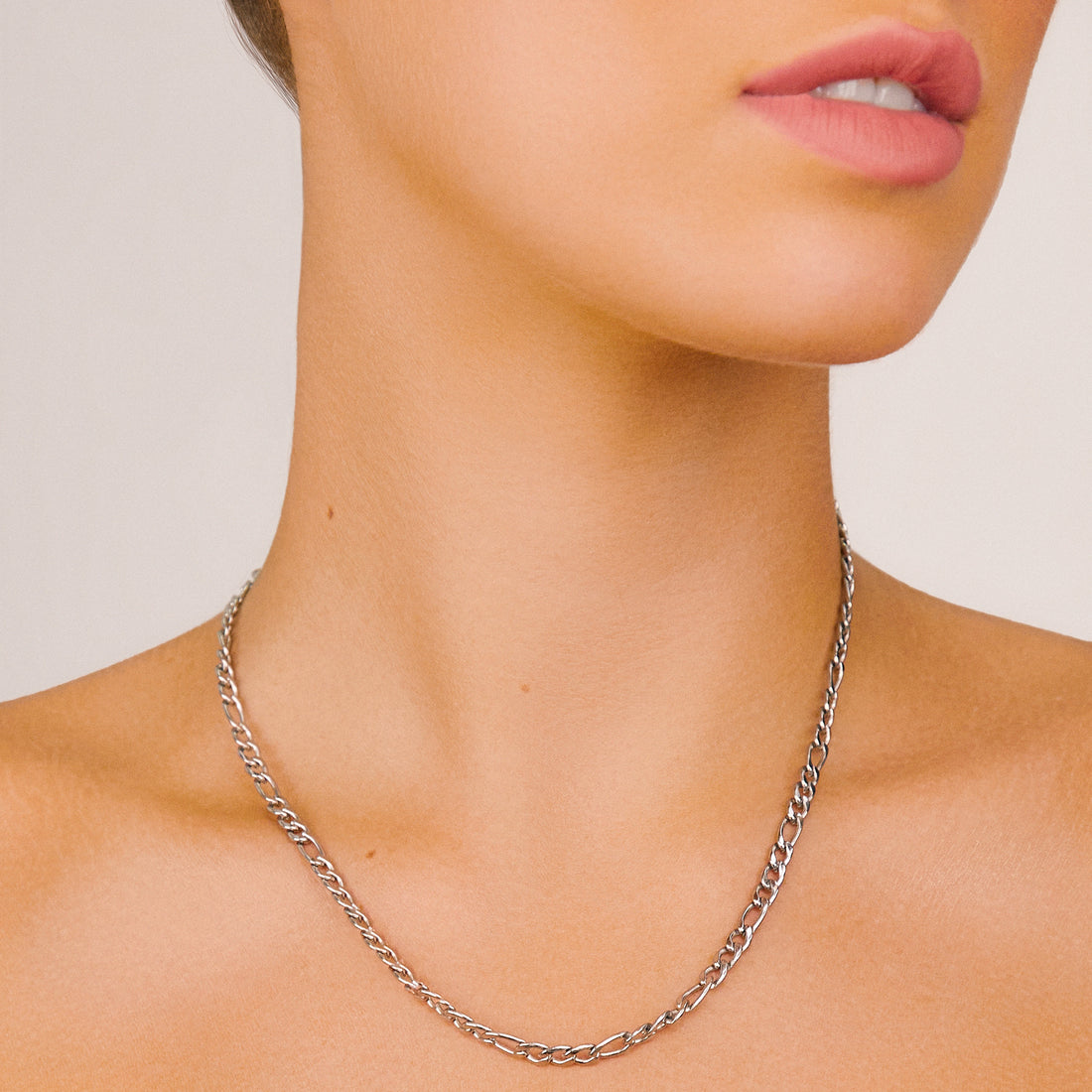 RENELL FIGARO NECKLACE | SILVER | 40CM