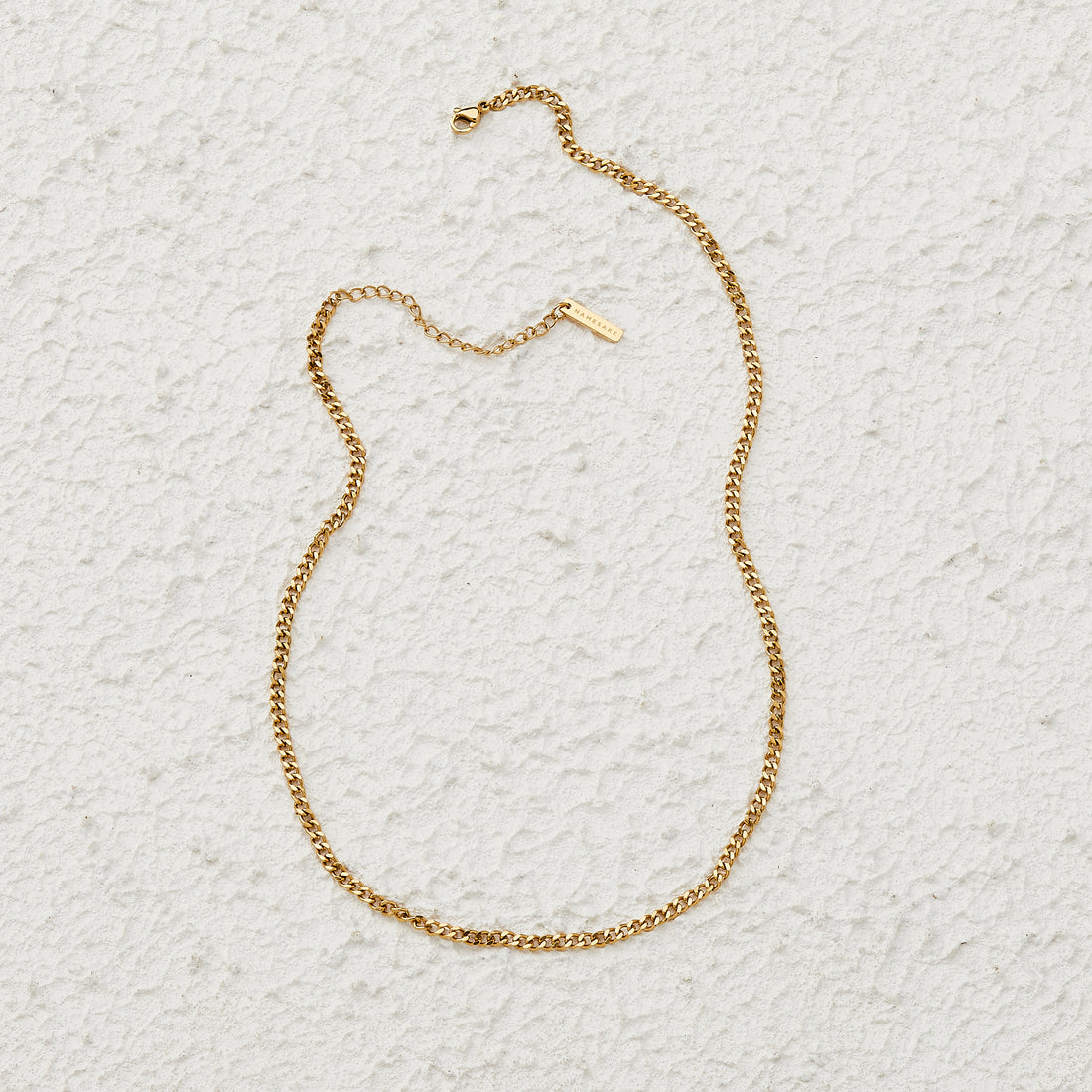 BRANDI FINE CURB NECKLACE | GOLD | 40CM