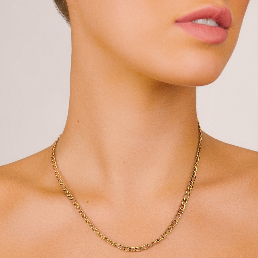 RENELL FIGARO NECKLACE | GOLD | 40CM