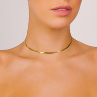 XANDRA FINE SNAKE NECKLACE | GOLD | 35CM