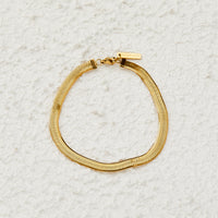 XANDRA THICK SNAKE BRACELET | GOLD