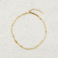 XANDRA FINE SNAKE NECKLACE | GOLD | 35CM