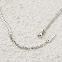 XANDRA FINE SNAKE NECKLACE | SILVER | 35CM